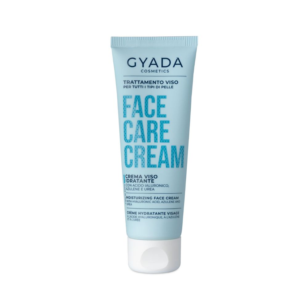 Gyada Hydrating Face Cream on kosteuttava luonnonkosmetiikan kasvovoide kuivalle ja kosteusköyhälle iholle. Sisältää hyaluronihappoa, ureaa ja kasviöljyjä.