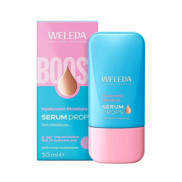 Weleda Hyaluronic Moisture Booster kosteusseerumi kosteuttaa ja silottaa ihoa tehokkaasti. Vegaaninen ja NATRUE-sertifioitu seerumi.
