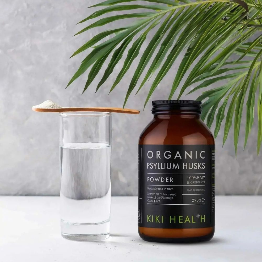 KIKI Health luomu psylliumjauhe on 100 % puhdasta luomulaatuista psylliumia (Plantago ovata) Intiasta.